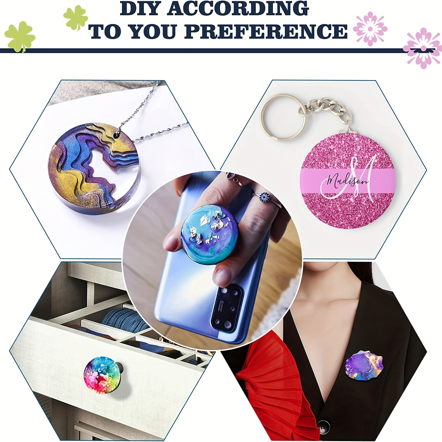 Badge Reels Resin Molds Silicone Silicone Retractable Badge - Temu