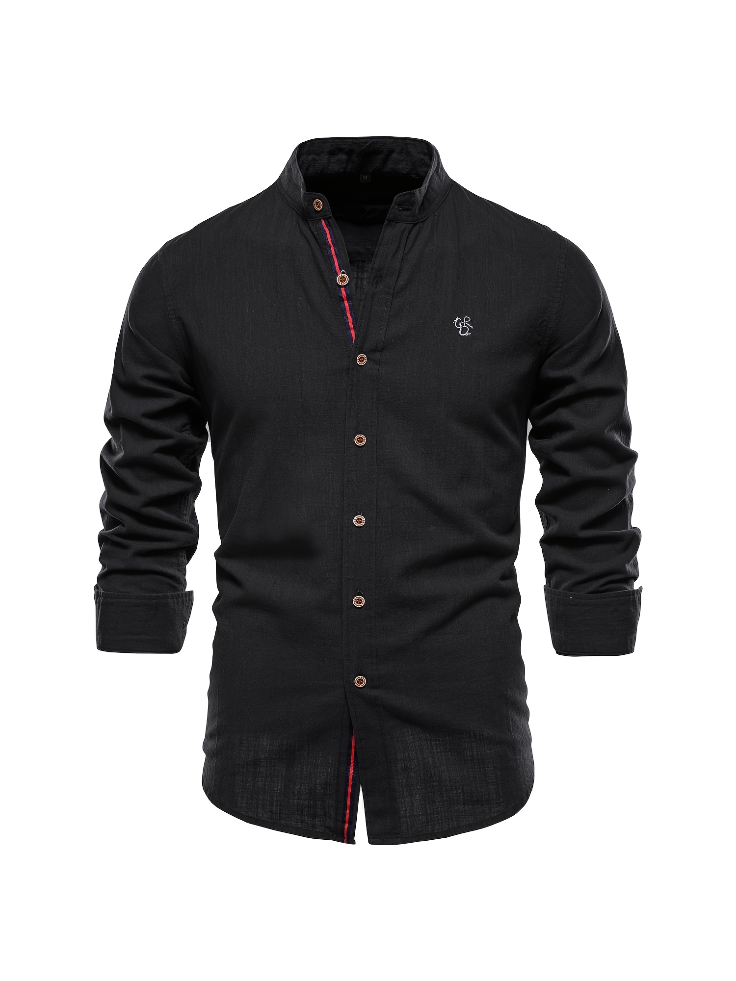 Cotton Long-Sleeved Slim Shirt - Men - Ready-to-Wear