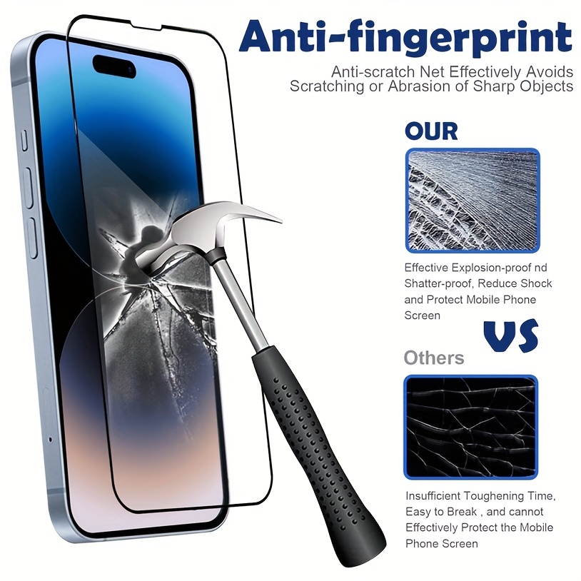 Shatterproof Tempered Glass Screen Protector Iphone Se - Temu