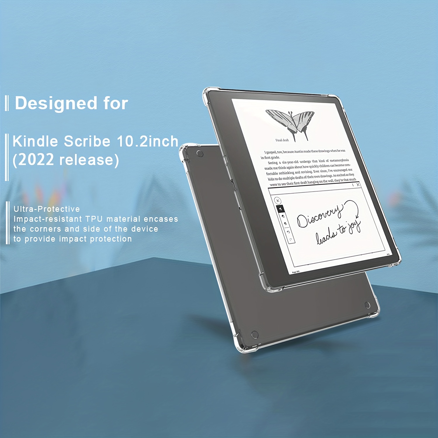Silicone Premium Protective Case For Kindle Scribe (2022 - Temu