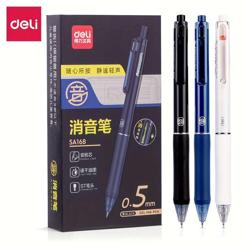 Gel Pen 5 Pack, 0.5mm Assorted Pens, Gel Ink Pens, Office Supplies, Ballpoint  Pen, Retract Pens, Fine Point, Smooth Writing Pens - AliExpress
