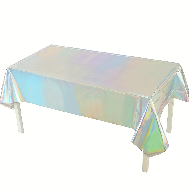 1pc Mantel Mesa Temático Arco Iris Láser Fiesta Decoración - Temu