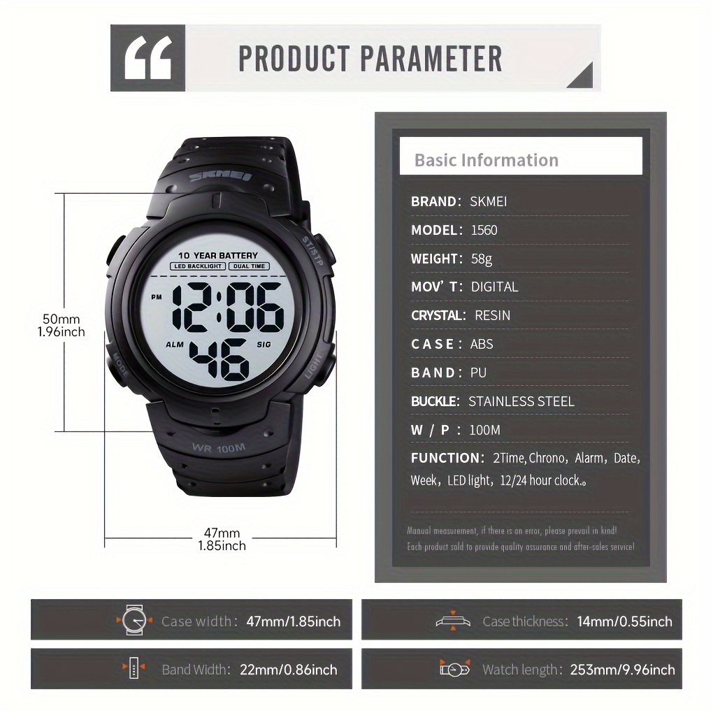 LED Sports Watch Waterproof Silicone Band