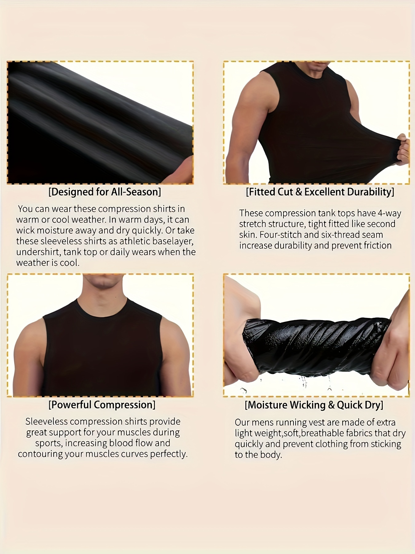 Men's Sauna Vest Workout Sweat Tank Top Waist Trainer For Men Compression  Sweat Enhancing Vest