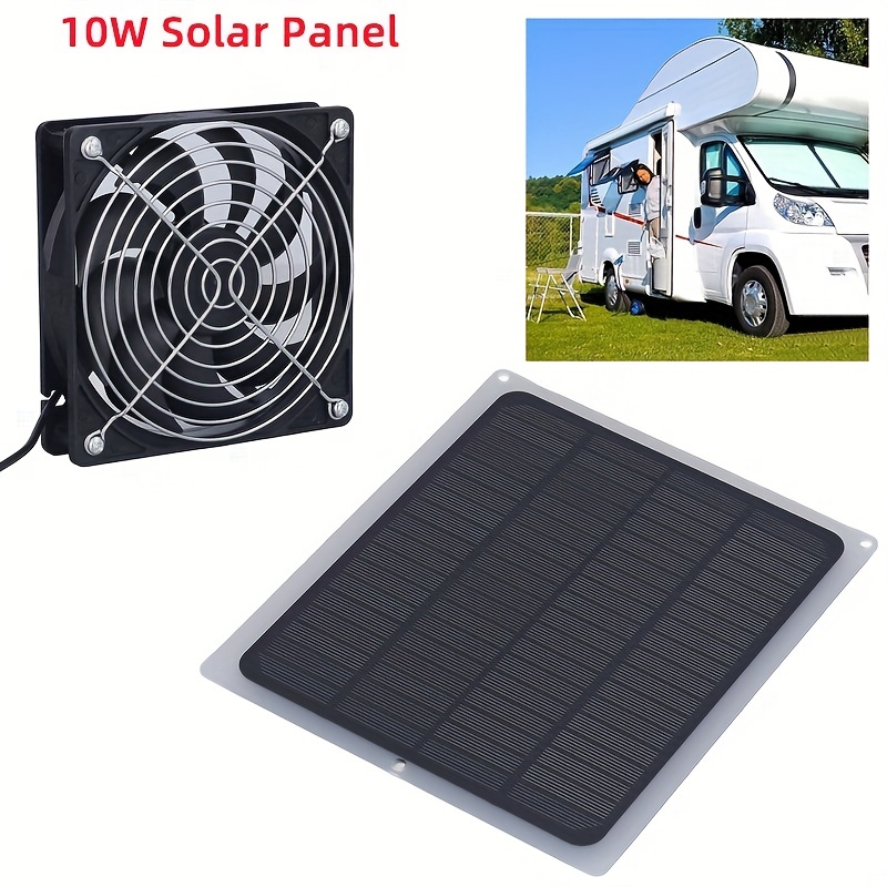 Solar Panel Exhaust Fan Ventilation Extractor With - Temu