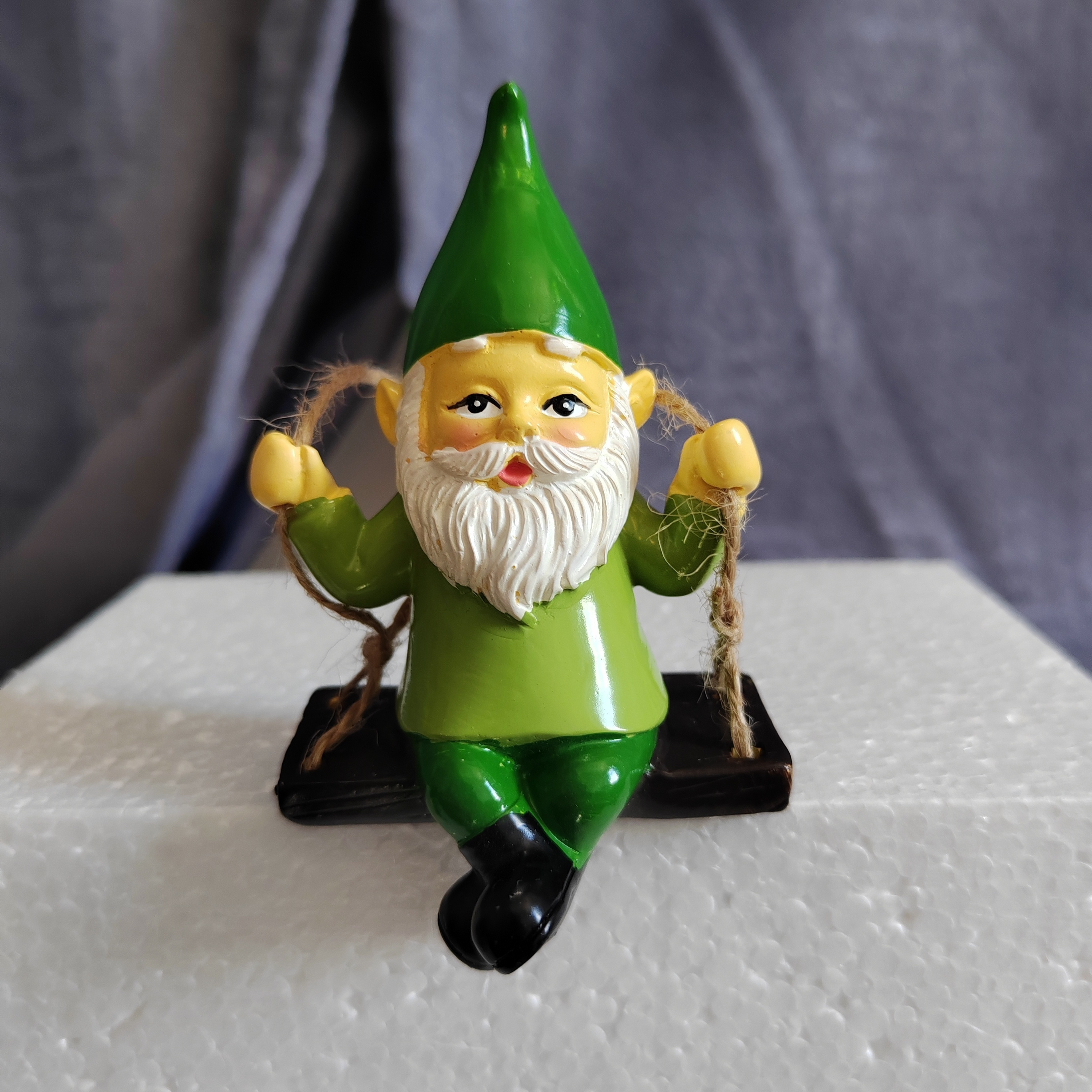 Statue de balançoire Gnome en résine, accessoires de décoration