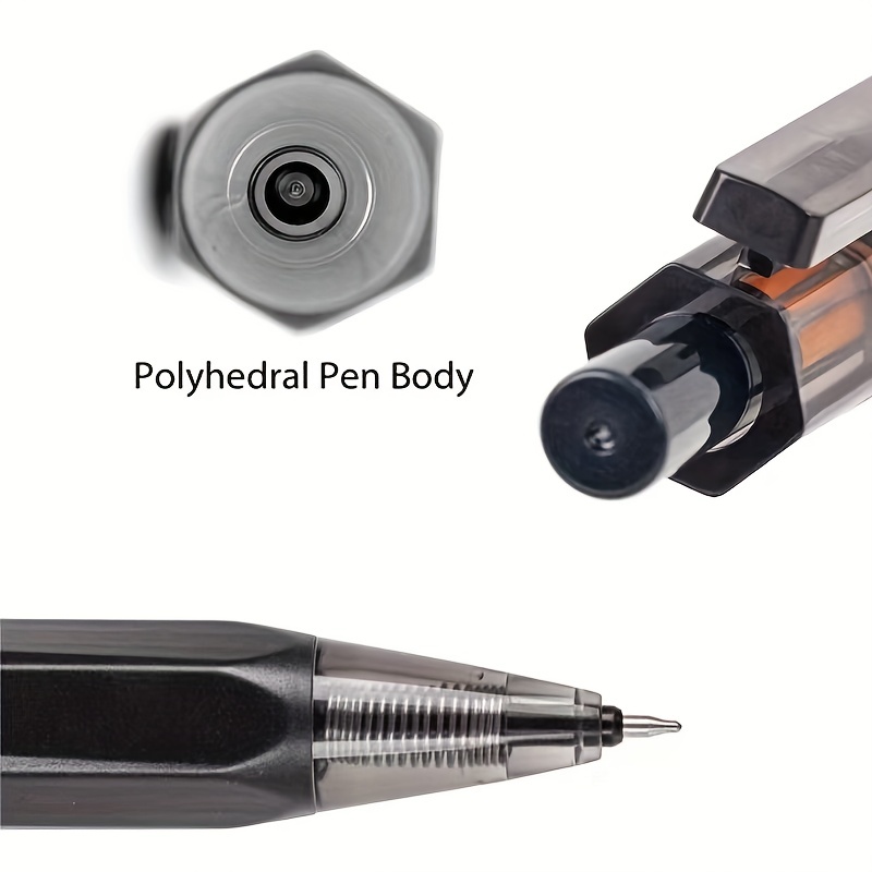  Eyomii 12 unids/set bolígrafo borrable azul/tinta negra 0.020  in gel pluma aguja suministros escolares. : Productos de Oficina