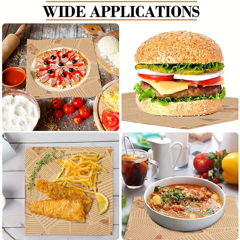 1 Roll, Wax Paper Sheets, Parchment Paper, Grease Resistant Food Wrapping  Paper, Disposable Food Wrappers, Air Fryer Liners, For Sadnwich, Hamburger