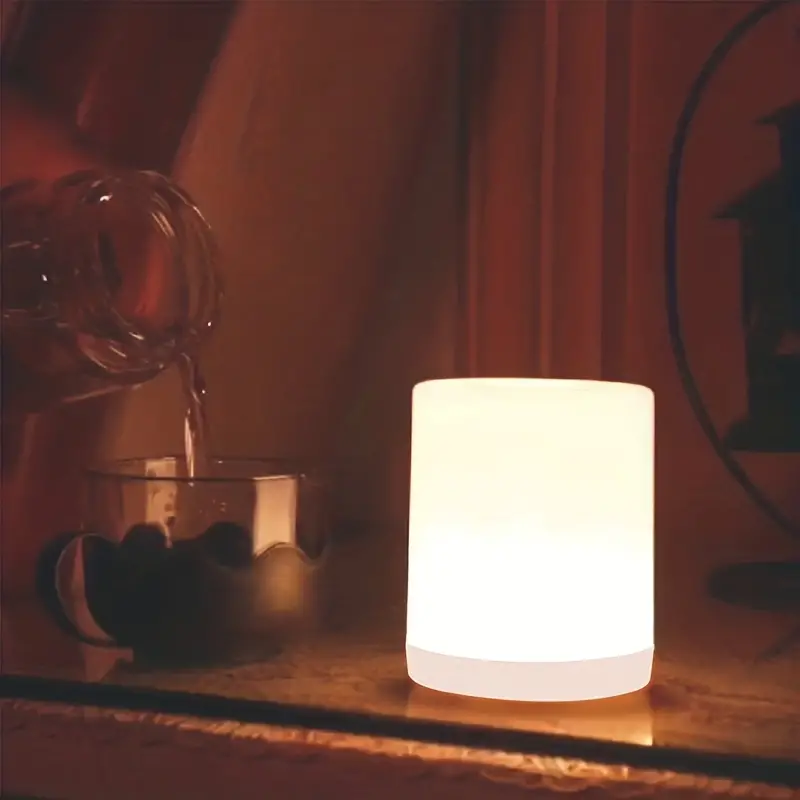 1pc Lumière De Nuit Lampe De Chevet LED À Capteur Tactile - Temu