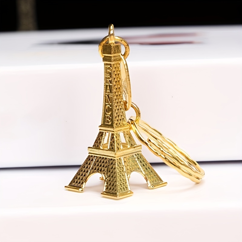 Eiffel Tower Key Chain with Charm