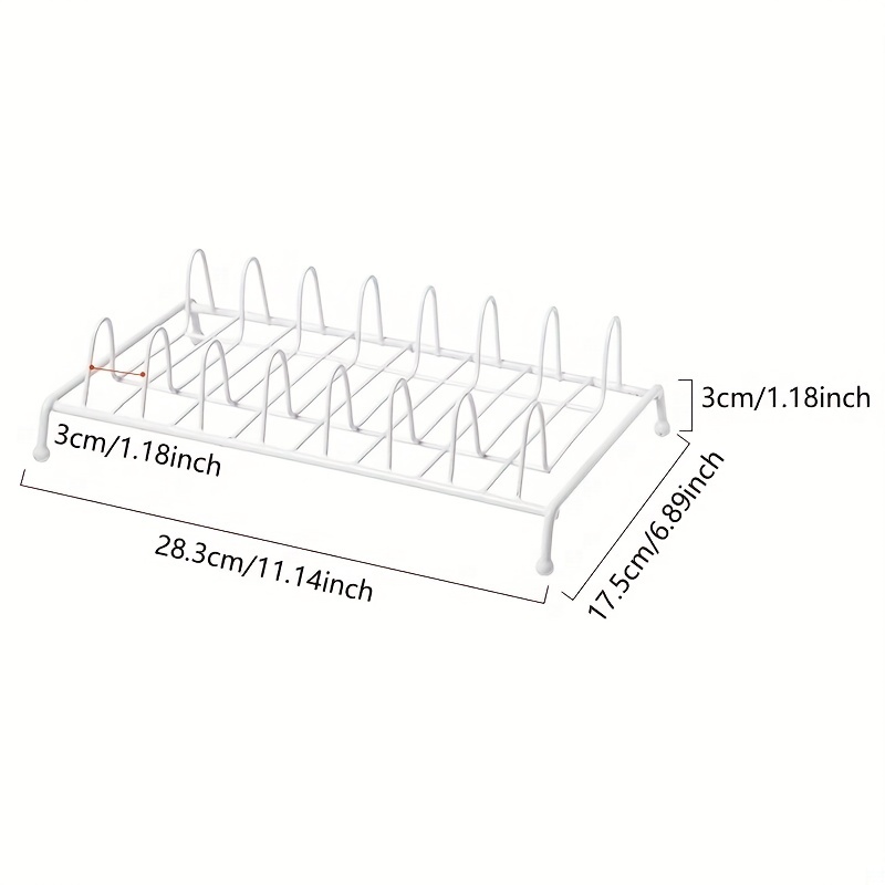 1pc Dish Rack, Single-layer Bowl Chopsticks Plate Storage Box, Built-in  Shelf For Kitchen Cabinet, Household Draining Rack, Divided Flatware  Organizer