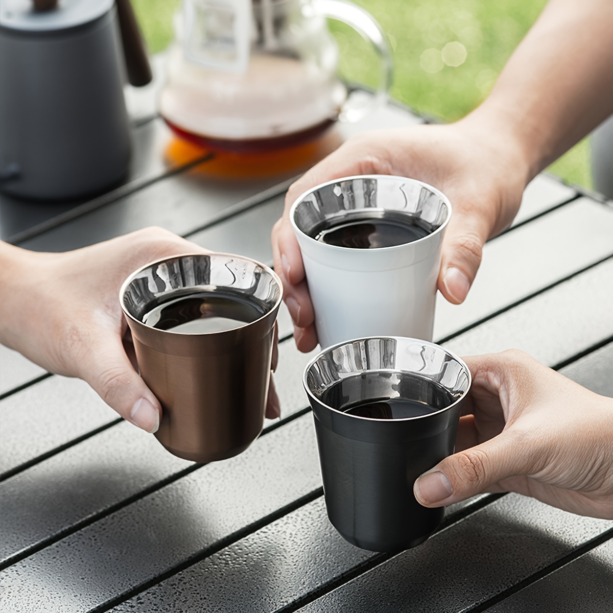 Stainless Steel Double Wall Espresso Coffee Cup Heat - Temu