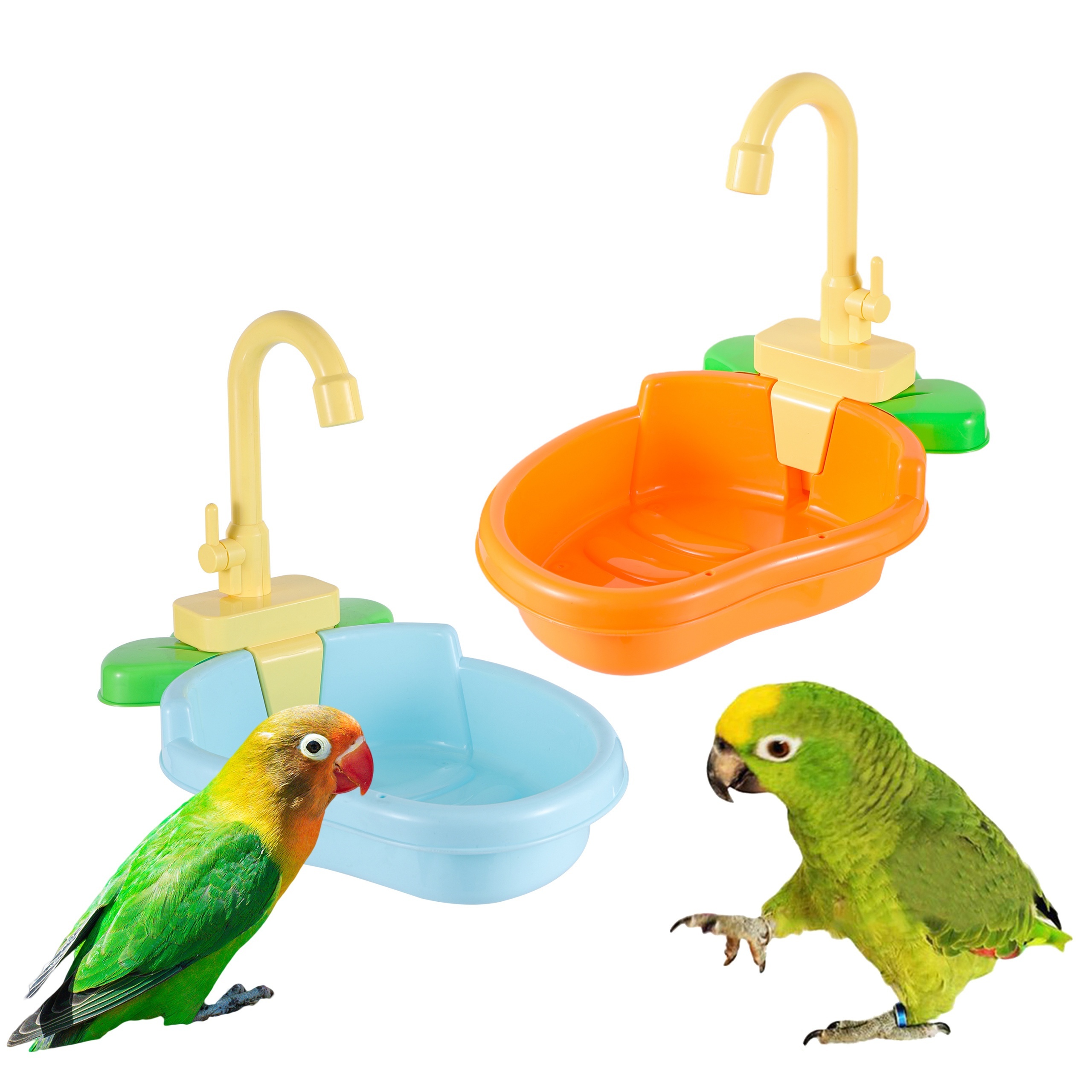 

1pc Bird Bath Tub, Parrot Shower Cleaning Box, Pet Bird Automatic Bathtub, Bird Bath Toy Accessories, Multifunctional Bird Bathtub