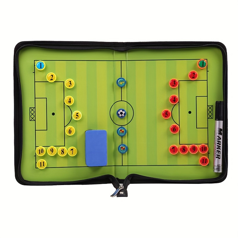 Champion Sports MSCB Magnetic Soccer Clipboard Set Green