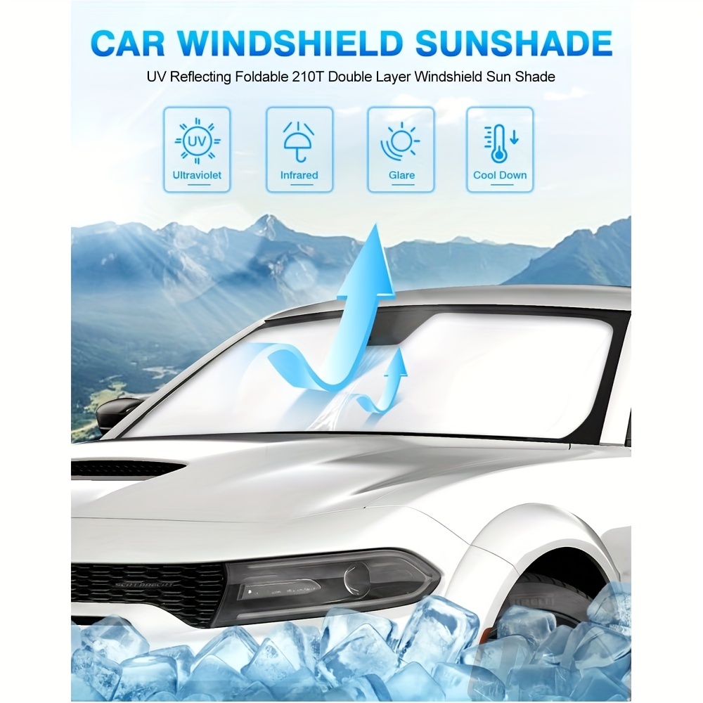 Stay Cool Protected Innovative Car Sun Umbrella Sun Visor! - Temu