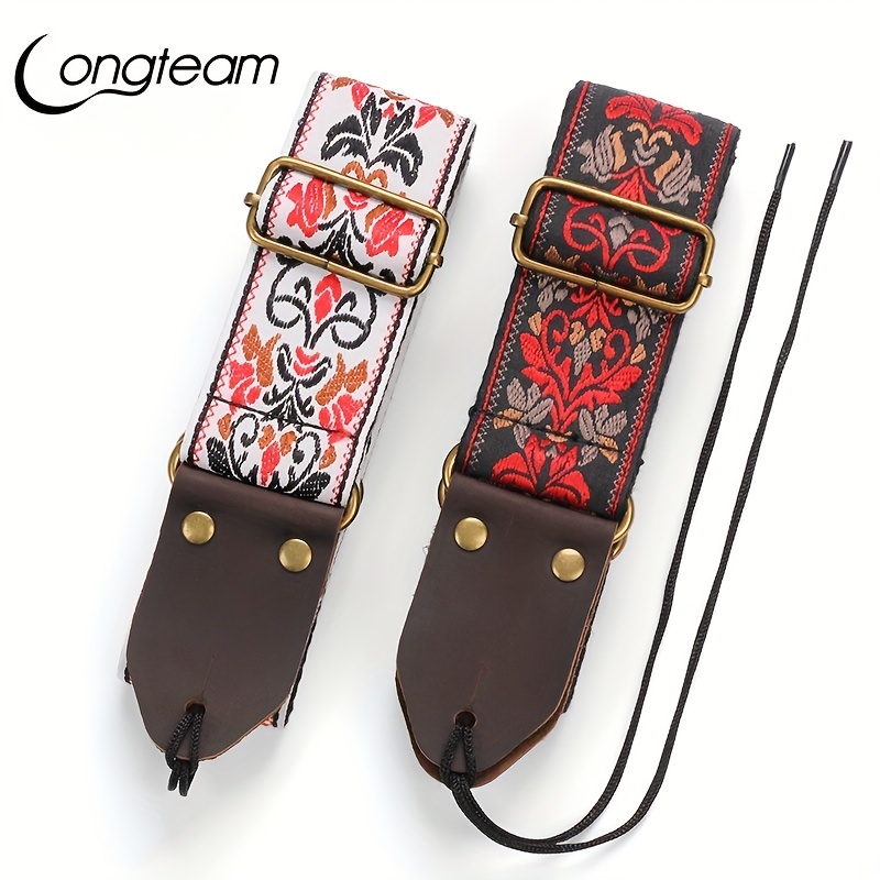 Cross Body Straps Embroidered Guitar Folk Widened Ukulele Shoulder