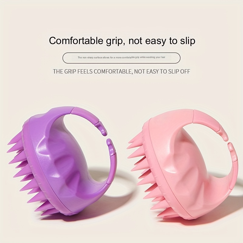 Silicone Scalp Massager Shampoo Brush Shower Cleansing Exfoliator