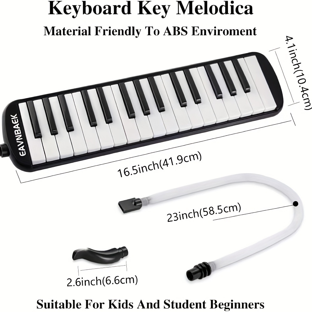  32 Key Melodica Instrument with Mouthpiece Air Piano Keyboard  (Pink) : Musical Instruments