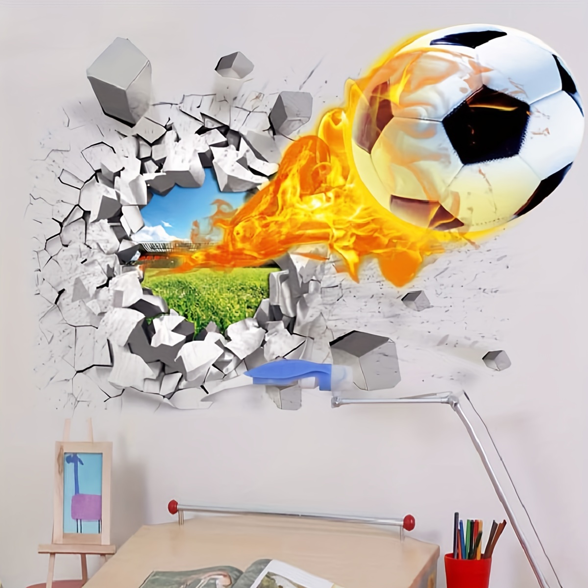  Football Vinyl Wall Decal - Customizable Home or
