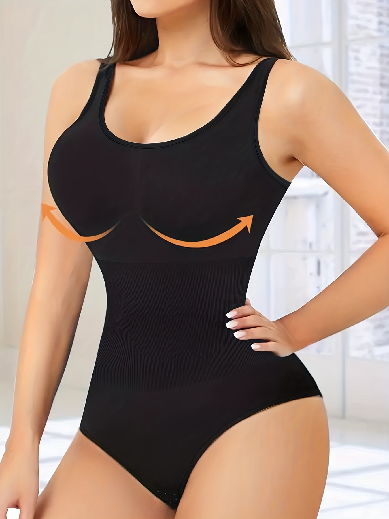 Gotoly Women Slimming Bodysuits Shapewear Tops Tummy Control Body Shaper  Spaghetti Strap Camisole Leotards Bodycon Jumpsuit
