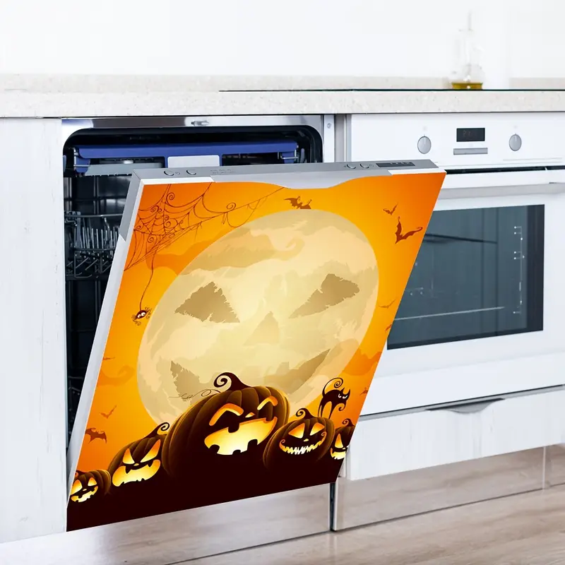 Refrigerator Magnets Halloween Dishwasher Cover Magnetic - Temu