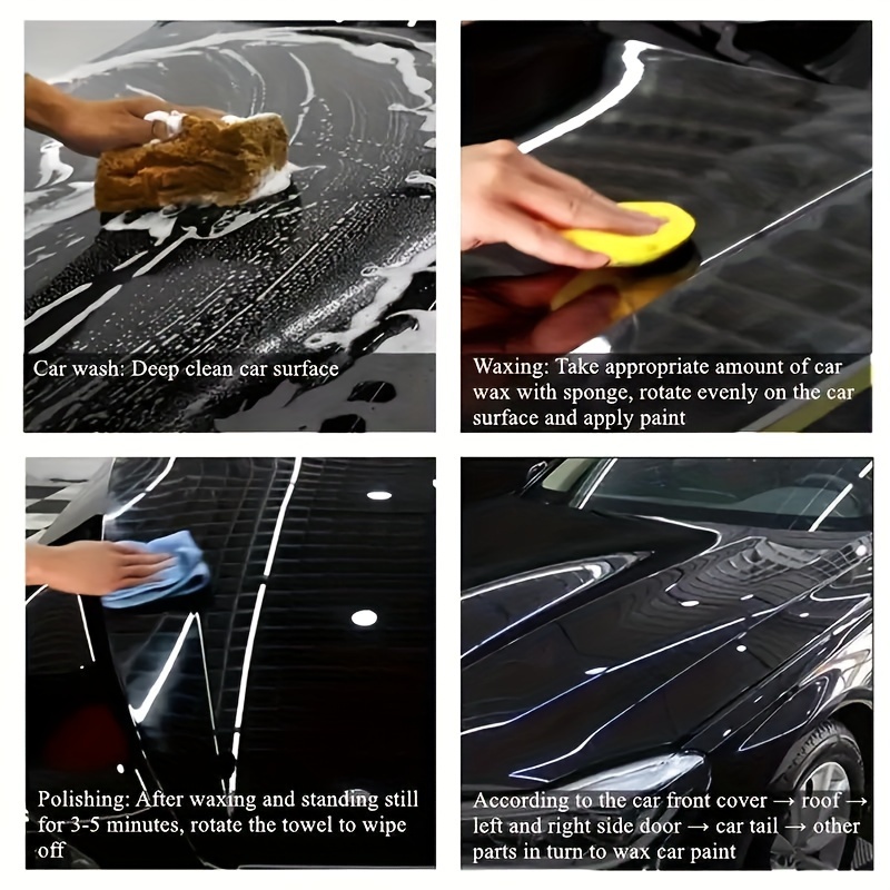 Car Polish Wax - Make Your Car Bright With Roung Sponge! - Temu