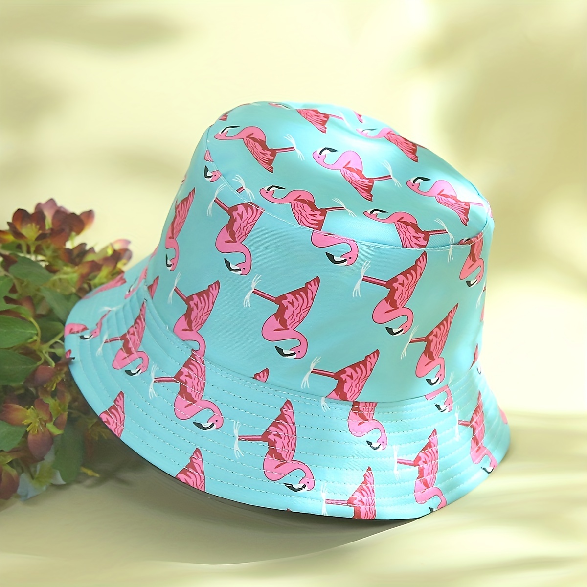 i play Sun Protection Bucket Hat - Navy Flamingos