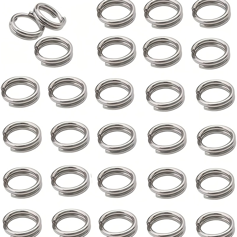 Stainless Steel Split Key Rings Jump Rings Metal Hook Ring - Temu