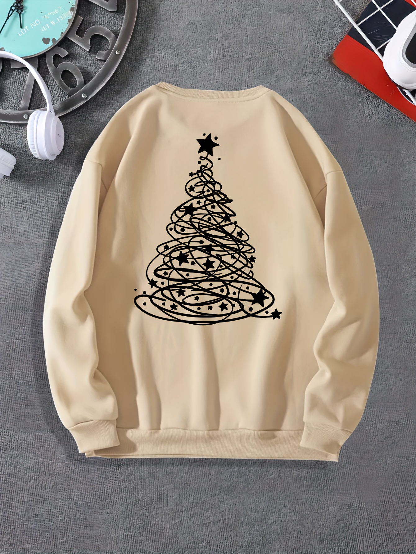 Best Deal for Men Christmas Sweater Casual Christmas Tree Pullover