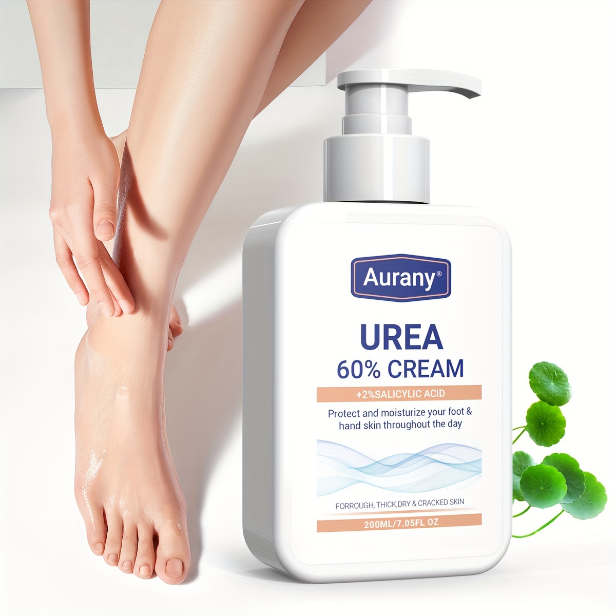 

200ml Urea Cream 60% For Feet, Urea Foot Cream For Dry Cracked Heels Feet Knees Elbows, 60% Urea Lotion With 2% Salicylic Acid, Skin Care Product, Suitable For Feet, Knees, Elbows Plant Squalane