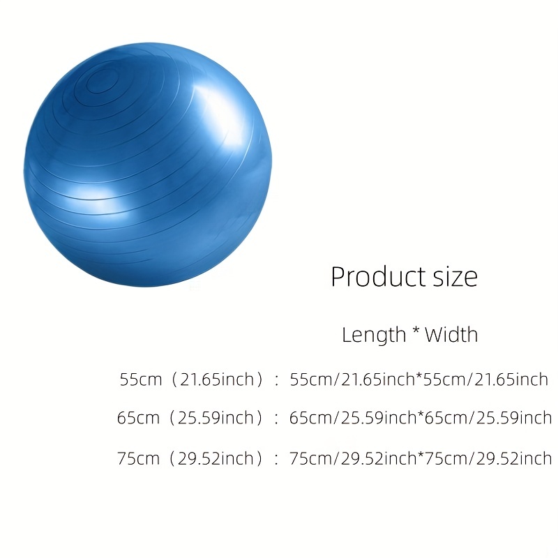 Explosion-proof PVC Yoga Ball Thickened Gym Fit Ball Exercise Home Fitness  Pilates Sport Balance Ball