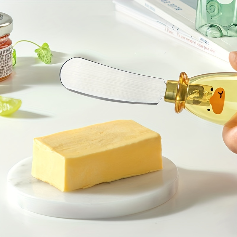 Cute Standing Butter Knife With Wooded Handle Cream Cheese - Temu