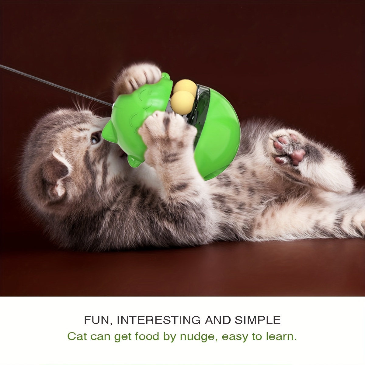 Interactive Pet Cat Treats Leaking Tumbler Stick Puzzle Teaser Ball Toys