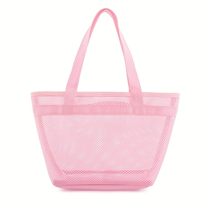 Mesh Clear Toiletry Bag Lightweight Portable Storage Beach Bag