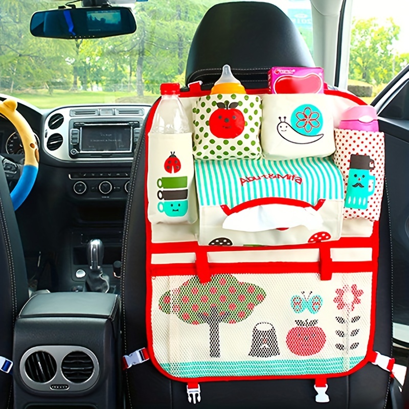 Car Seat Back Hanging Storage Bag Cartoon Design