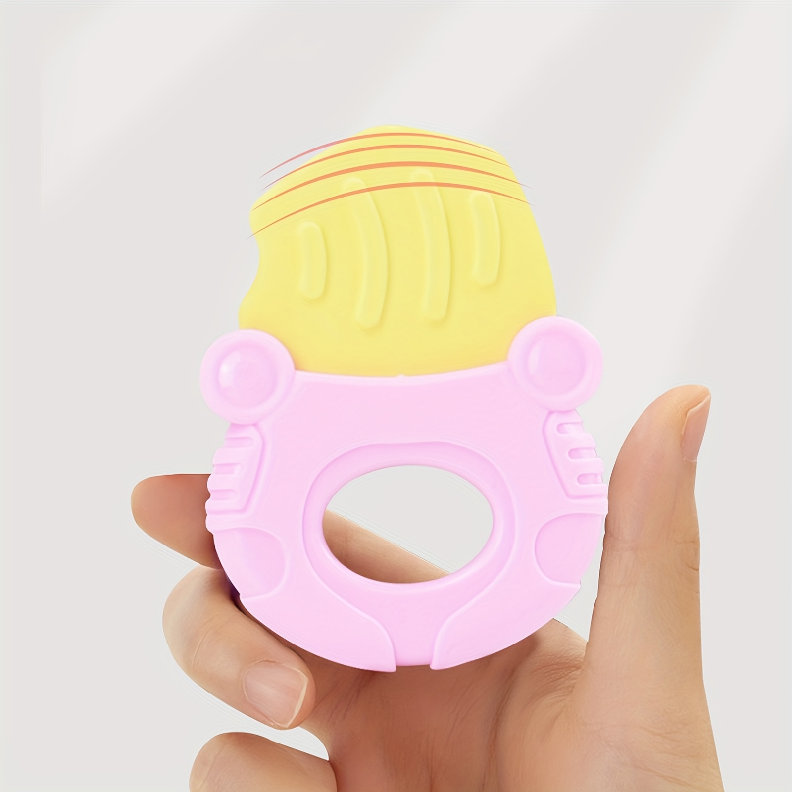 Baby Teething Chewer Rattle Teether Toy Newborn Can Chew Teeth Grab Hand Rattle
