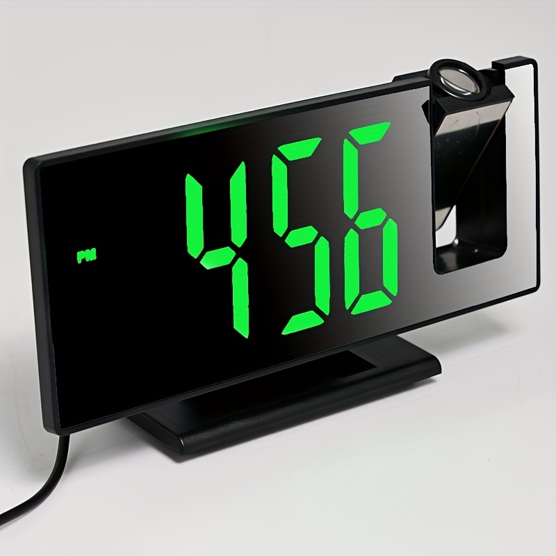 1 Reloj Despertador Digital Con Pantalla LED De Proyección - Temu Chile
