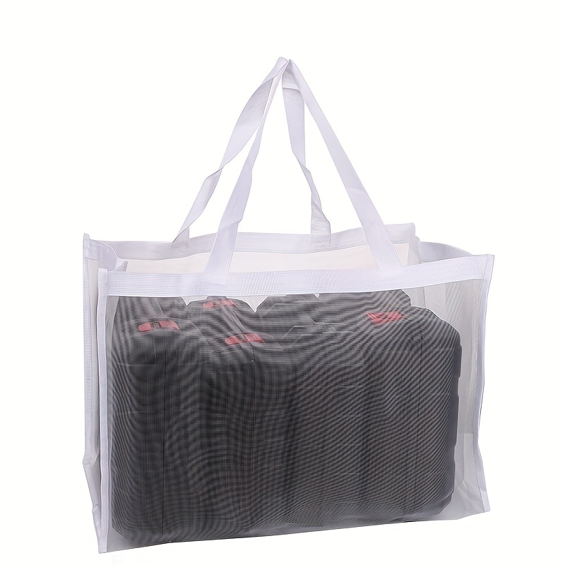 2pcs Clear Tote Bags Large Capacity Transparent Shoulder Bag With Zipper  Flexible Clear Lunch Bag Multipurpose Transparent * For Concerts Sporting