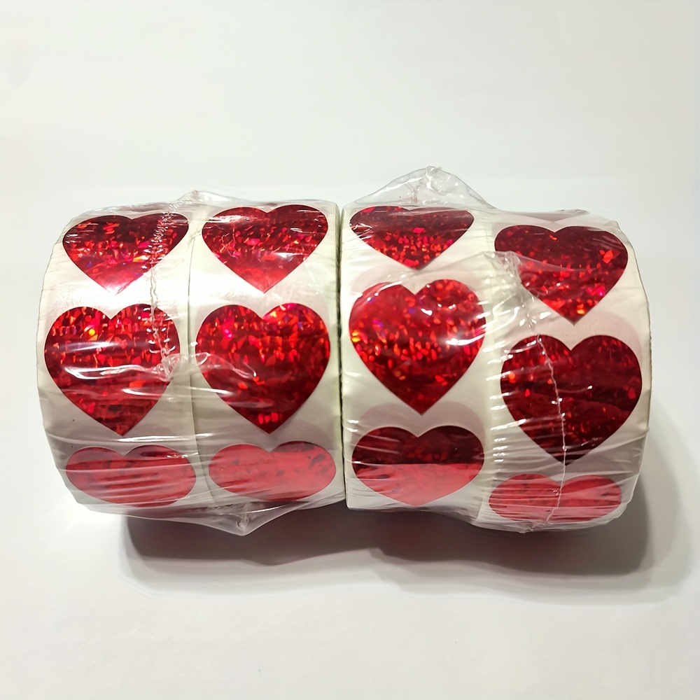 High Quality Heart Shape Of Super Flash Red Stickers Seal Label Label  Sticker Valentine's Day Wedding Gifts Decoration Stationery Sticker - Temu  United Arab Emirates
