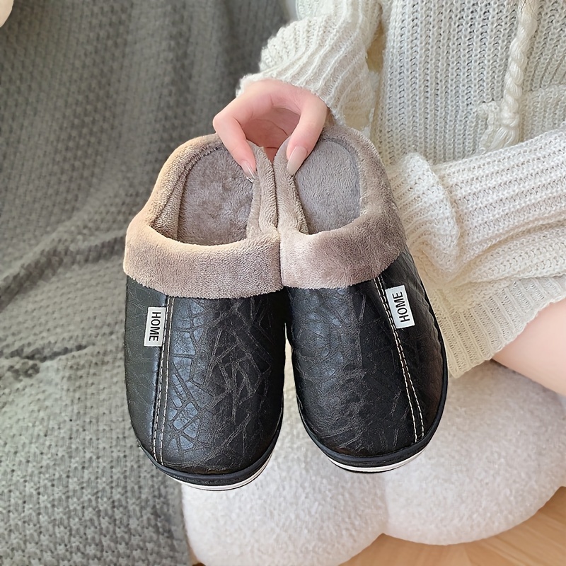 Leather 2024 home slippers