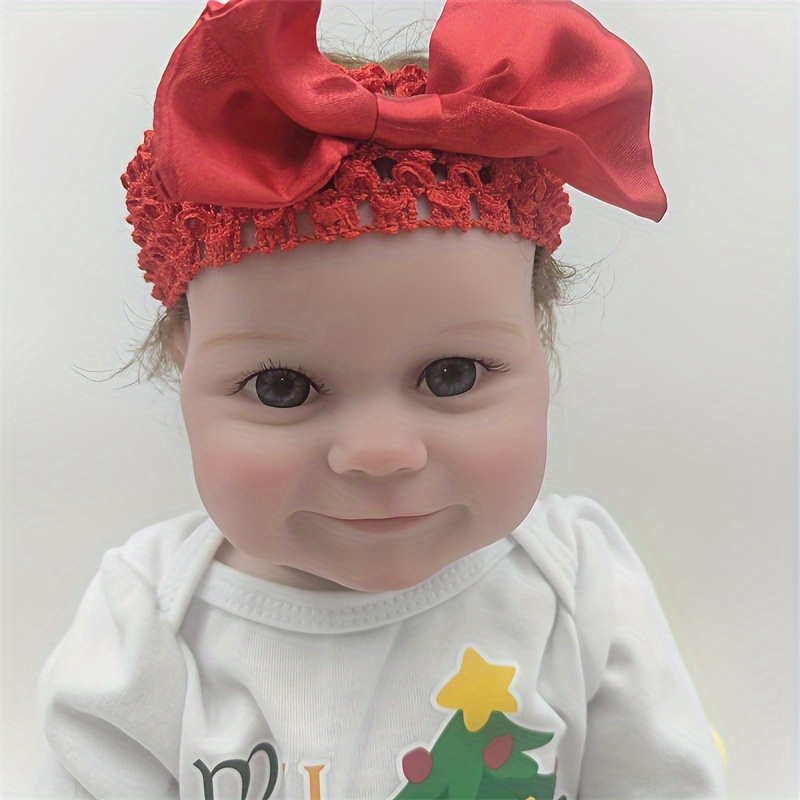 Realistic Reborn Doll Christmas Clothes Little Chubby Baby Temu