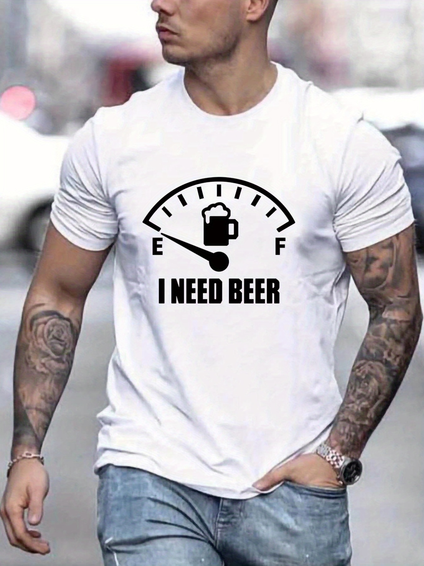 Camiseta ajustada hombre – Cerveza Groovie