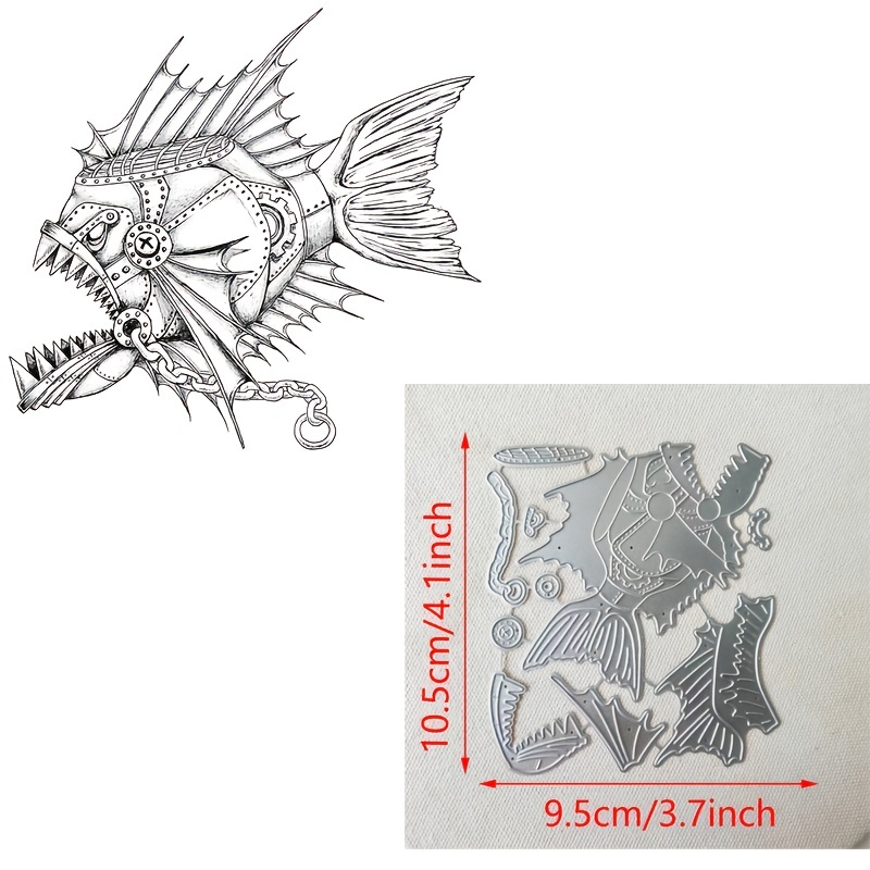  Metal Irregular Fishing Net Cutting Dies, Summer Fish Die Cuts  Embossing Stencils Template Mould for Card Scrapbooking and DIY Craft :  Arts, Crafts & Sewing