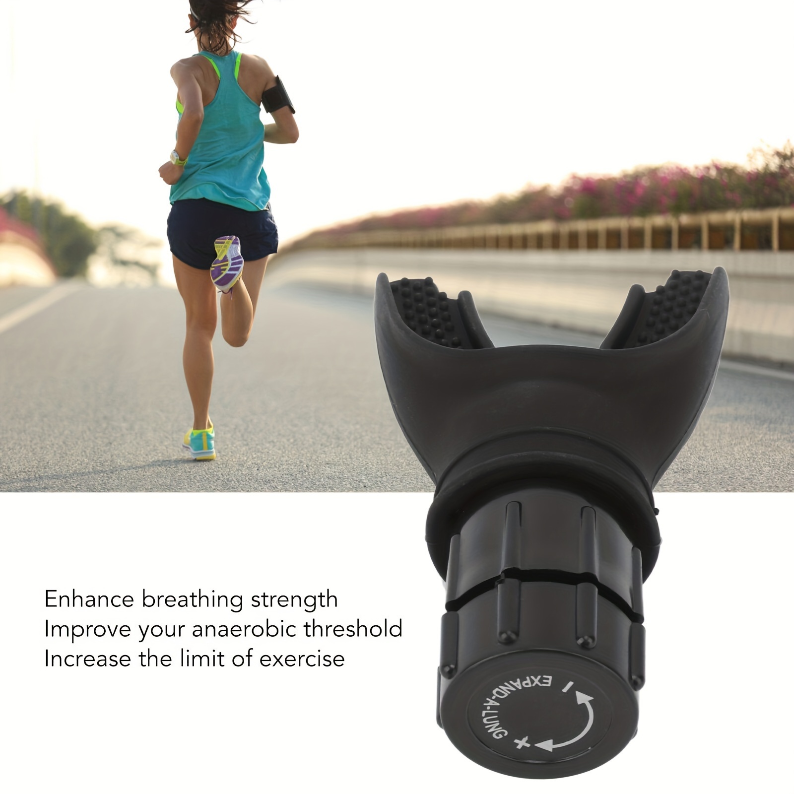 Exerciseur de capacité pulmonaire, appareil d'exercice respiratoire  portable pour poumons avec résistance réglable pour augmenter la capacité  pulmonaire, améliorer le sommeil