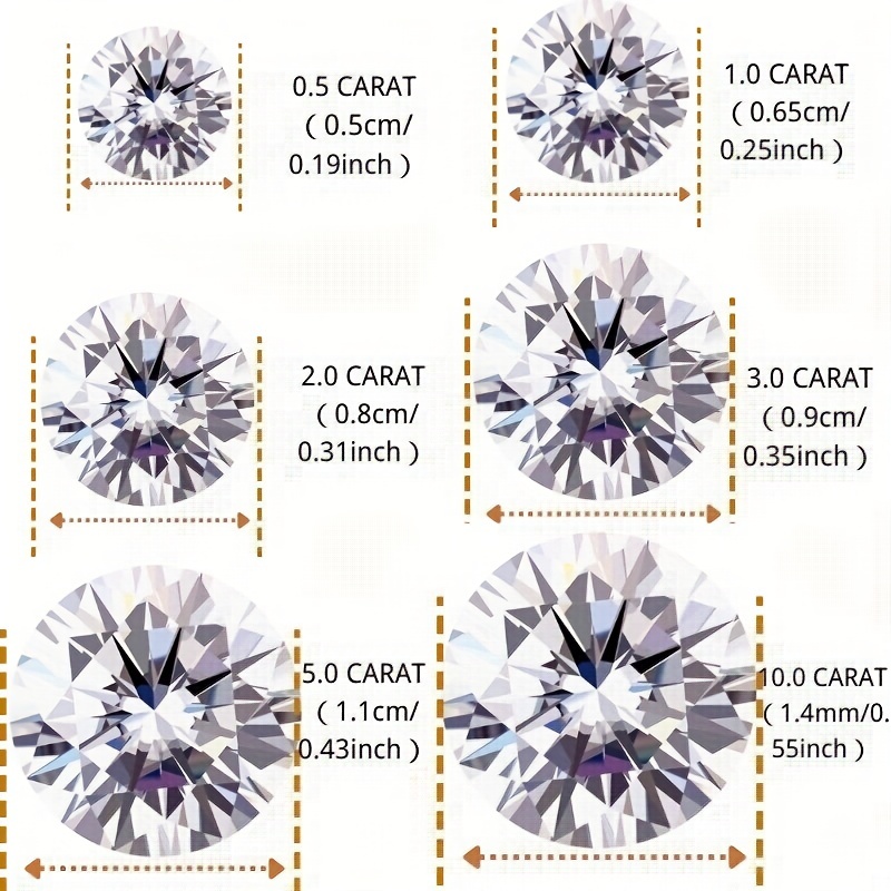 3.00 Carat Brilliant Round Cut Diamond Moissanite fashion GRA Certified