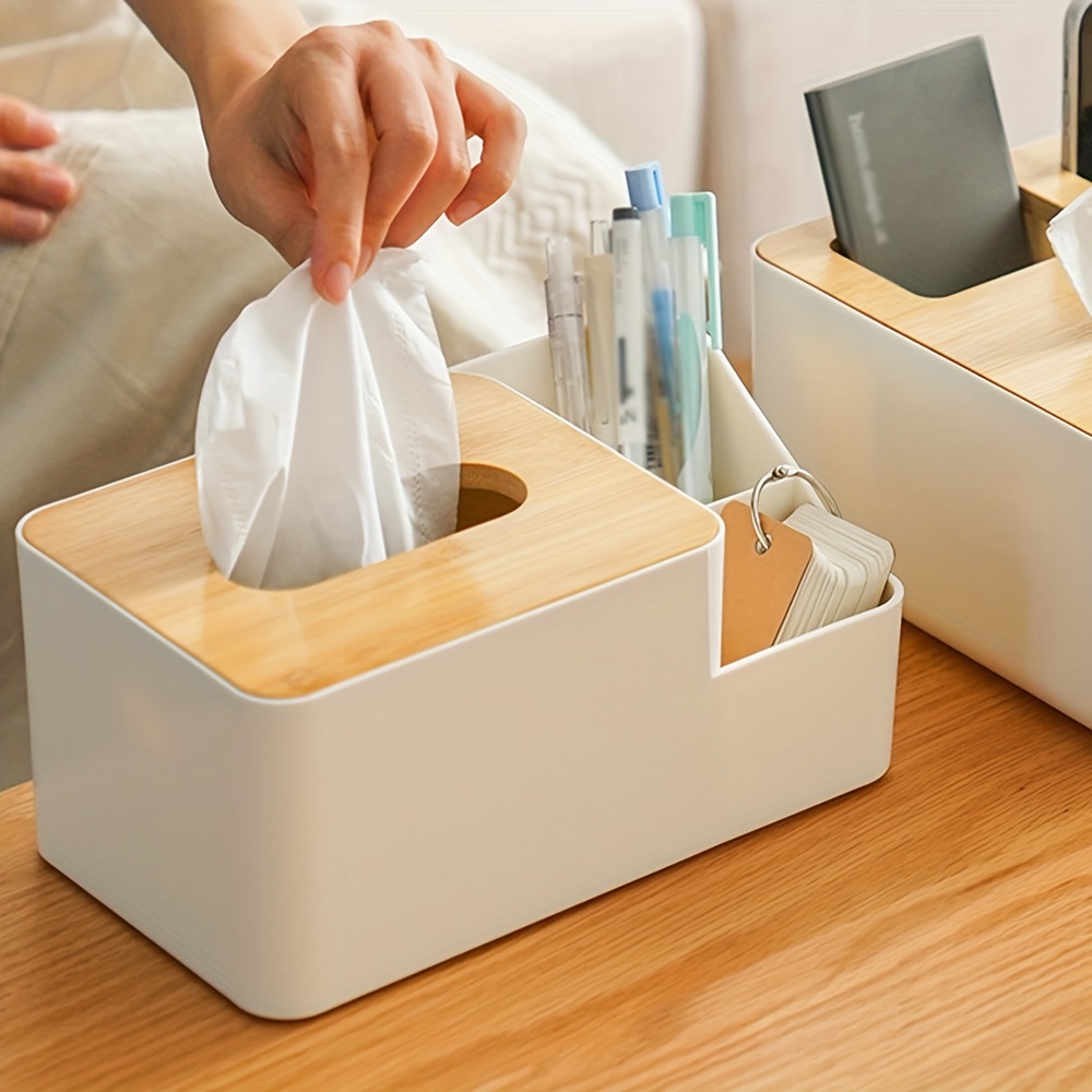 Multifunctional Storage Box Desktop Tissue Box Separate - Temu Italy