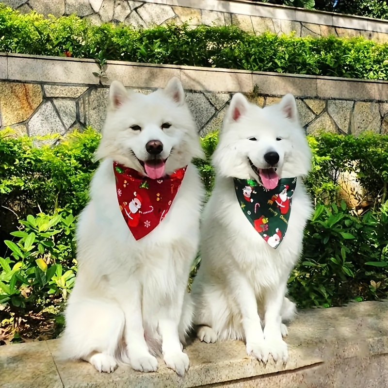 Holiday best sale dog scarves