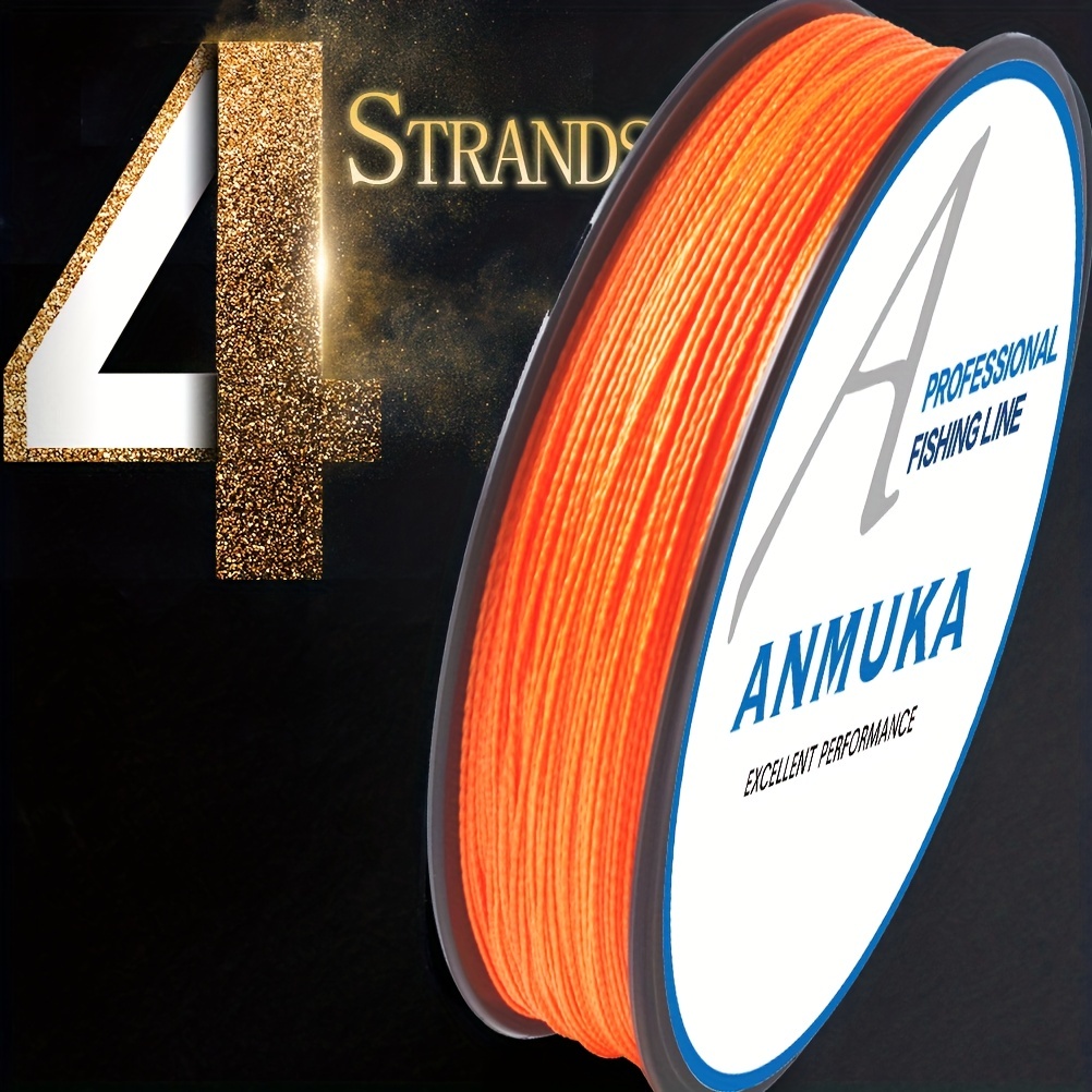 Durable Orange Braided Fishing Line 4 strand Multi strand - Temu