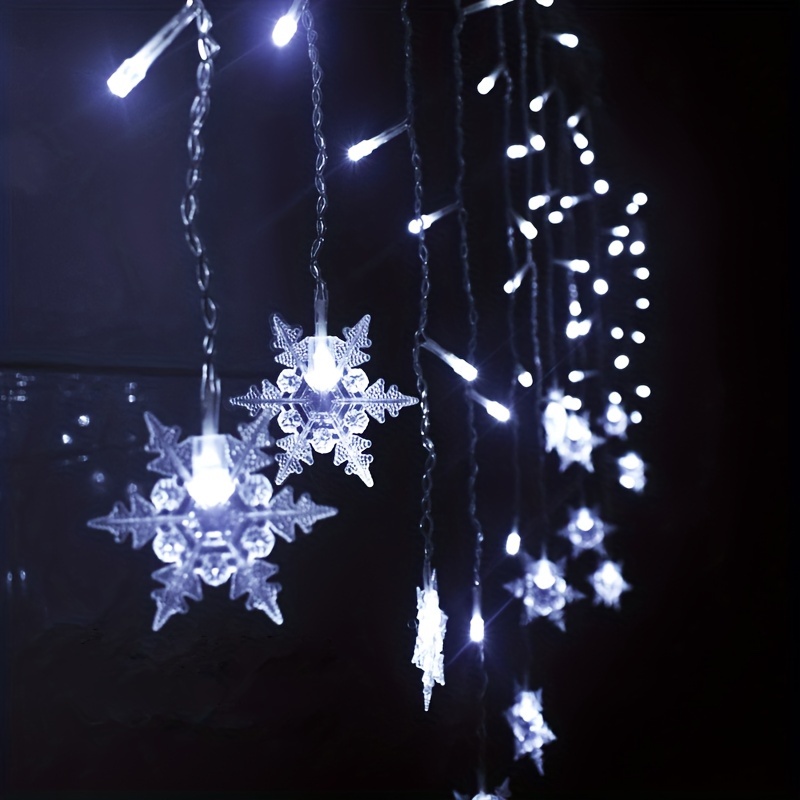 Guirlande électrique extérieur Rideau lumineux 840 LED Effet Tombée de  neige sur 3 Mètres - Guirlandes lumineuses pour extérieur