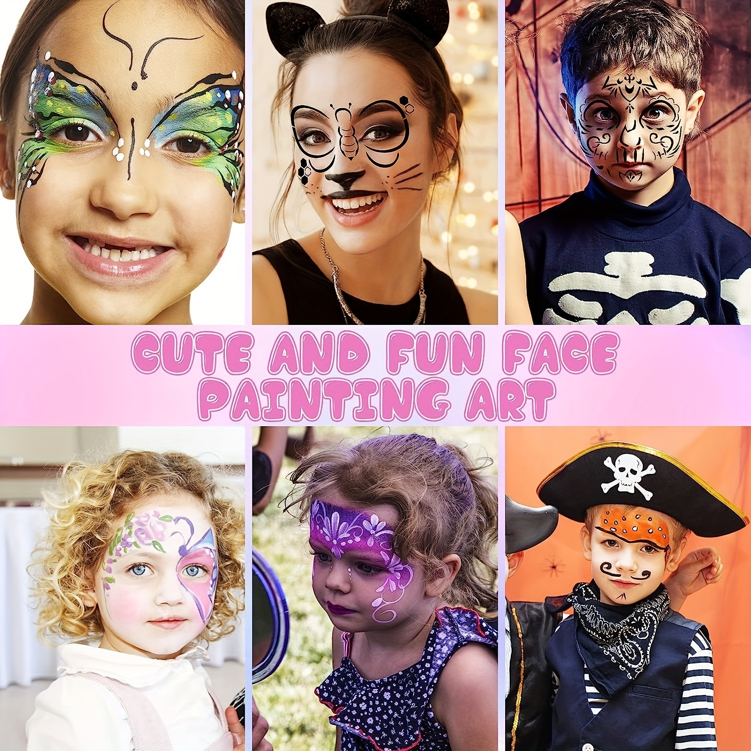 face stencils  Face painting stencils, Mask face paint, Face painting easy